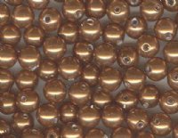25 4mm Copper Swarovski Pearls